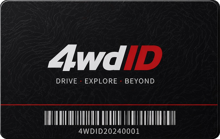 4wdID训练记录学员卡背面视觉效果